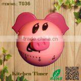 China supplier ROHS pig shape mechanical kitchen timer