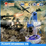 Flying and Shooting Virtual Reality Standing Flight VR 9D Cinema Simulator