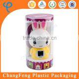 Plastic Round Doll Packaging Box