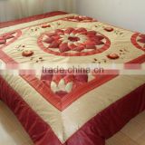 polyester quality embroidery bed cover