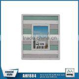 Beach Frame Pastel Strips 4x6" Wood