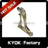 KYOK factory AB color dual designs diamond curtain rod bracket, luxurious home decor curtain finial, ABS diamond curtain rings