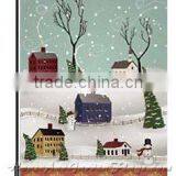 Garden Flag-Snowman Village thumbnail-1