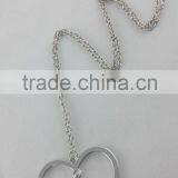 Fashion Simple Kids Alloy Necklace Love Pendant Long Chain Character Necklace thumbnail-2