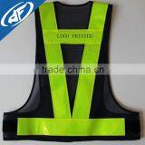 Word Printed Construction Led Reflective Vest Garment Sanitation Reflective Blue Safety Vest