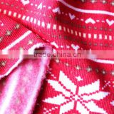 striped fleece fabric for garment
