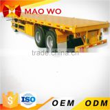 Double axle 40 feet flatbed truck trailer made in china for sale