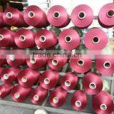 Polyester Textured Yarn Spun Dyed Yarn Polyester Dope Dye Poy Yarn thumbnail-1