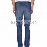 Man Skinny Model Style Dark Wash Denim Pants JX008 thumbnail-2