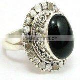 Indian Sterling Silver Semi Precious Gemstone Rings Jewellery thumbnail-1