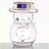 Cute Snowman Glass Cadle Holder thumbnail-1
