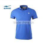 ERKE Simple Style Mens Summer Leisure Mirco Collar Short Sleeve t Shirt Office Cheap Wholesale Polo thumbnail-1