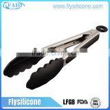 Home & Garden Utensils 7/9/12 Inch 304 Stainless Steel Grasp Silicone BBQ Tongs thumbnail-6