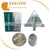 Triangle Aluminum Road Signs With Clamps Reflective Traffic Signs