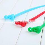 High Quality Candy Color Silicone Sealing Clip Strapping Tape For Snack Food Bag Cellphone PC Cables Ties thumbnail-4