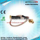 Linkeson RG316 Pigtail MMCX Male to SMA Female Bulkhead thumbnail-1