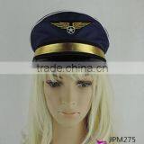 Custom Pilot Cap Airline Captain Hat Uniform Hat Party Cap thumbnail-4