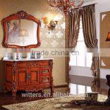 55cm Luxury Red Classic Bathroom Vanity With Double Vanity Basin WTS263 thumbnail-3