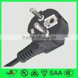 Europe VDE Certification France 90 Degree Schuko 3 Pin Electric Plug With High Quality VDE Eletrical Power Cable Wire thumbnail-1