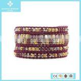 925 Sterling Silver Chocolate Bio Magnetic Leather Bracelet