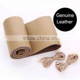 Employee Welfare Genuine Leather Car Steering Wheel Cover Without Punching Hole thumbnail-6