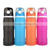 2017 New Silicone Foldable Water Bottle Gym Bottles Bike Water Bottles thumbnail-1