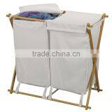 Wholesale Bamboo Laundry Basket Stand thumbnail-4