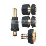 1/2" Brass Garden Watering Hose Fitting Set Brass Mist Nozzle thumbnail-1