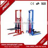 1t 8.5m Hand Forklift Manual Pallet Stacker Jack Truck thumbnail-1