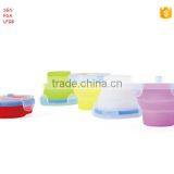 Food Grade Portable Convenient Collapsible Houseware Silicone Foldable Lunch Box thumbnail-4