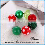 Small Colorful Balls Green Girls' Bowknot Christmas Charm Ornament Bracelet thumbnail-4