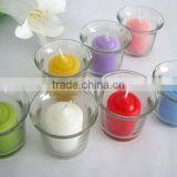 Mini Clear Glass Candle Holder Tealight Insert for Wedding Decoration thumbnail-4