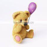 Custom Small Resin Bear With Balloon Statue thumbnail-3
