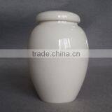 White Ceramic Pet Urn thumbnail-1