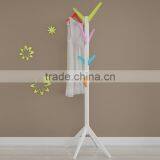 2016 New Design MDF Wood Tree Clothes Display Rack Clothes and Hat Hanger Stand DIY Clothes Hanging Hook thumbnail-3