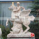Hand Carved Stone Pegasus Statue thumbnail-1