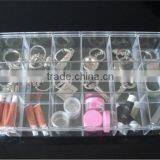 18 Compartments High Transparency PS Plastic Material Storage Box With Dividers thumbnail-1