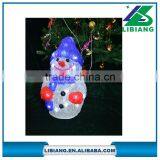 Battery Operated Led Light Acrylic Snowman for Indoor