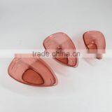 Set of 3pcs Plastic Salad Measuring Bowl in Trilateral Figure thumbnail-4