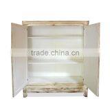 Cabinet Wardrobe Oriental 2 Doors White Antique Mahogany Wood Furniture, Wooden Furniture Japan Style thumbnail-3