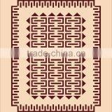 Polyester Super Soft Screen Geometric Design Printed Jacquard Mink Royal Blanket