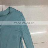 Factory Closeout Women Fashion Lace-up Long Sleeve Cotton T-shirt thumbnail-3