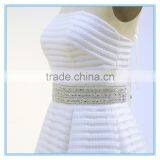Chaozhou Strapless A-line Trailing Wedding Dress With Beaded thumbnail-3