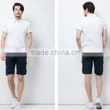 Promotional High Quality Custom 100% Cotton Plain White Polo T-shirt for Men thumbnail-5
