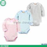2017 Hot Selling Stripe Newborn Baby Romper Wholesale High Quality Baby Bodysuit thumbnail-1