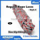 Regular Non-Slip Hiking Boot Laces Strings Cord - Customized Yeezy Laces For Sneakers - 8 Colors Available - Red/Gray thumbnail-1