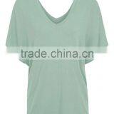 Custom Plain Women Batwing T-shirt thumbnail-1