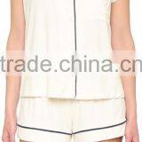 New Arrival Fashion Contrast Pajama Set Wholesale Adult Women Pajamas thumbnail-6