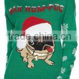 Custom Funny Pictures Festival Young Girls Wearing Knits Sweater for Christmas thumbnail-5