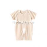 Wholesale Organic Baby Clothes 100% Organic Cotton Striped Romper Baby Clothing thumbnail-5